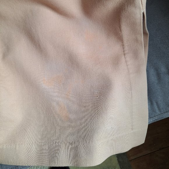 Ann Taylor Salmon Pink Long Wrap Coat Winter/Spring Cotton Blend Size XL - Picture 8 of 8